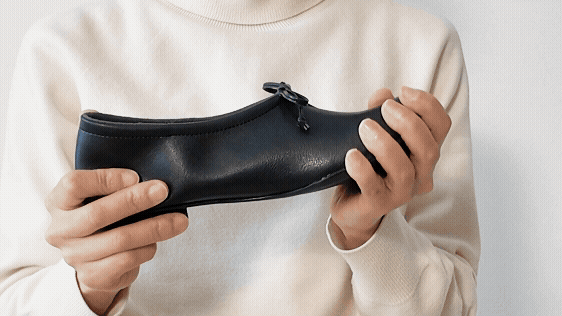 スリッポン バレエシューズ リボン 軽量 歩きやすい 痛くない