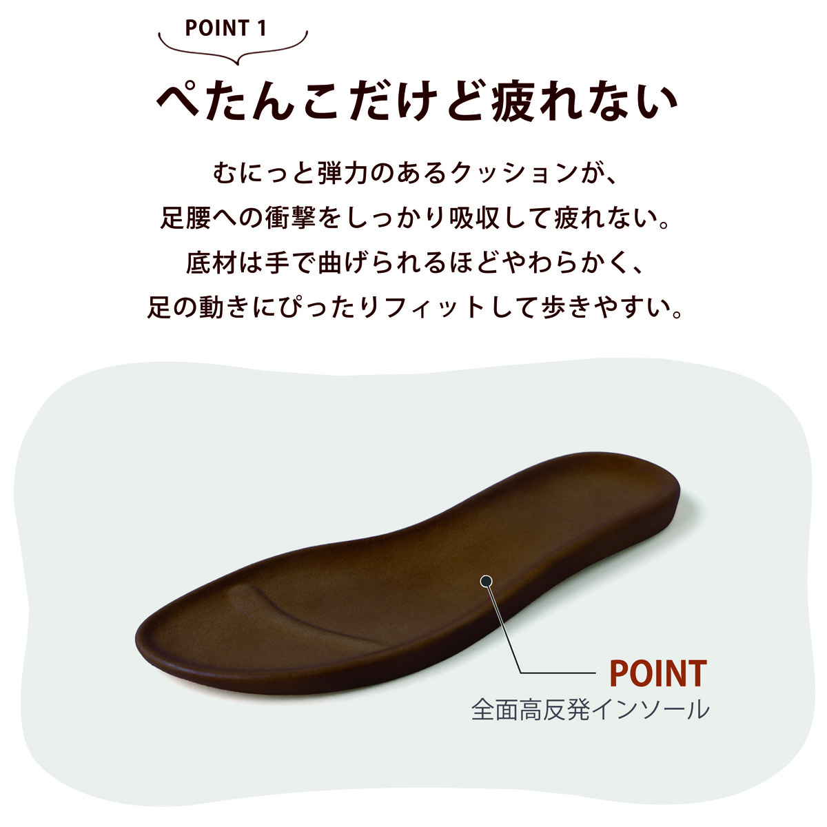 歩きやすい 疲れにくい 痛くない 日本製