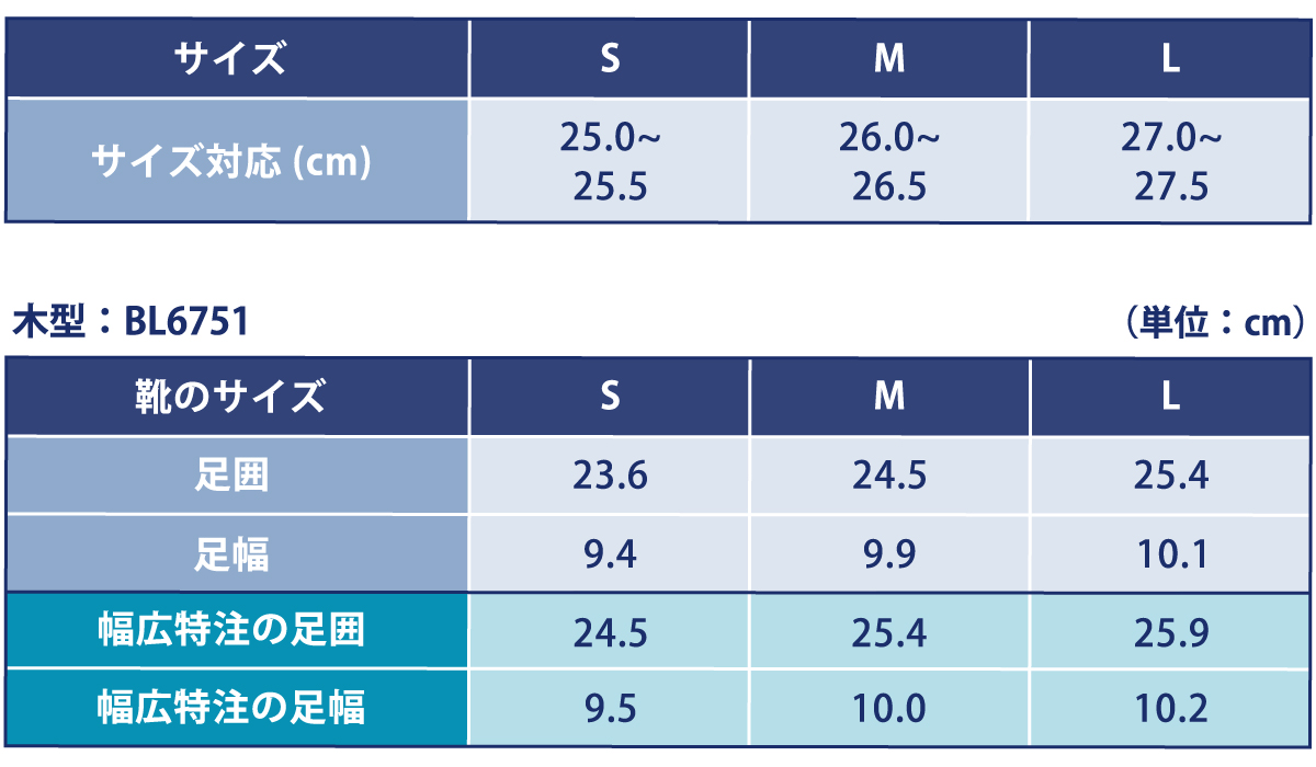 サイズ表