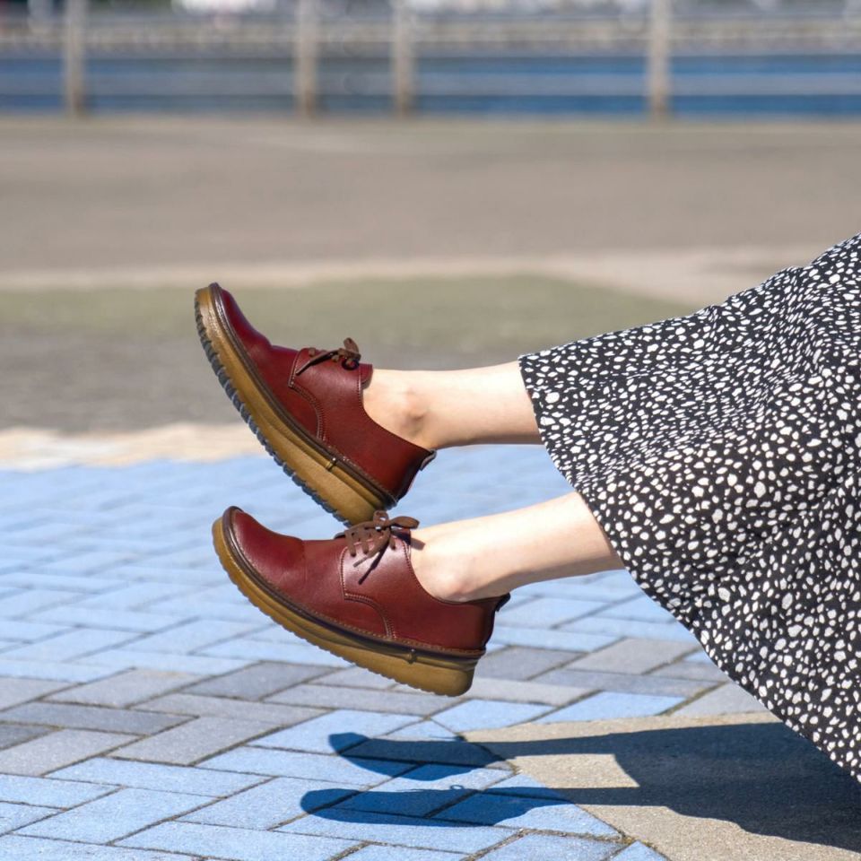 レースアップシューズ メンズライク 紐靴 スニーカー 婦人靴 日本製 リトルウイング 【○】 やさしい靴工房 Belle   Sofa