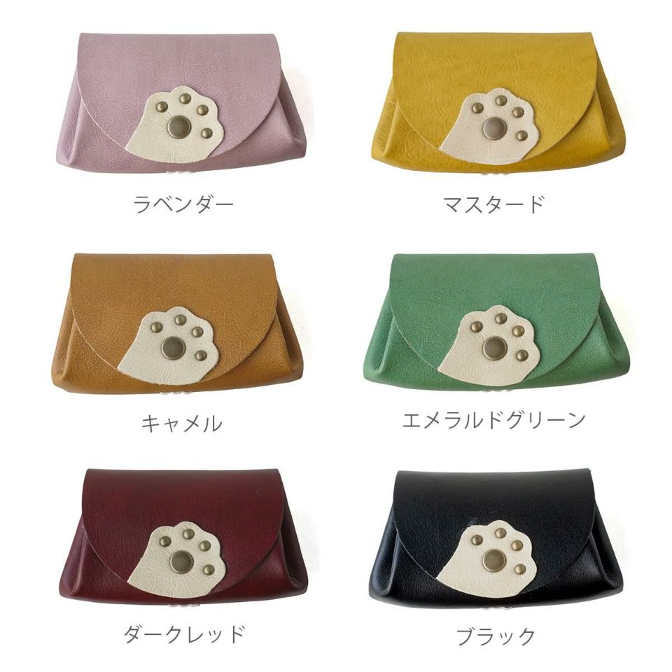 コインケース 猫 ねこ 肉球 小銭入れ 3ポケット カードケース